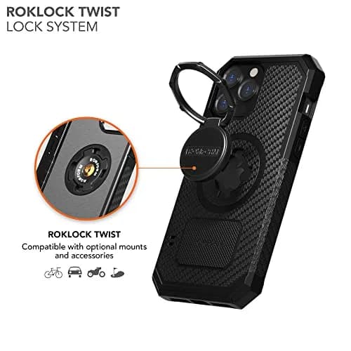 Rokform Rugged Case for iPhone 13 Pro Max, Magentic + RokLock (Black) | Military-Grade Shock & Drop Protection thumbnail 7