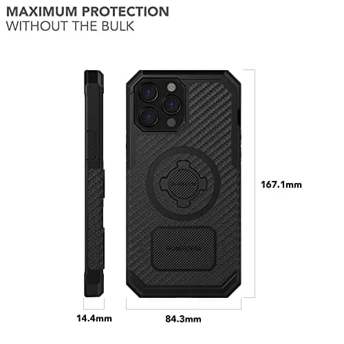 Rokform Rugged Case for iPhone 13 Pro Max, Magentic + RokLock (Black) | Military-Grade Shock & Drop Protection thumbnail 8