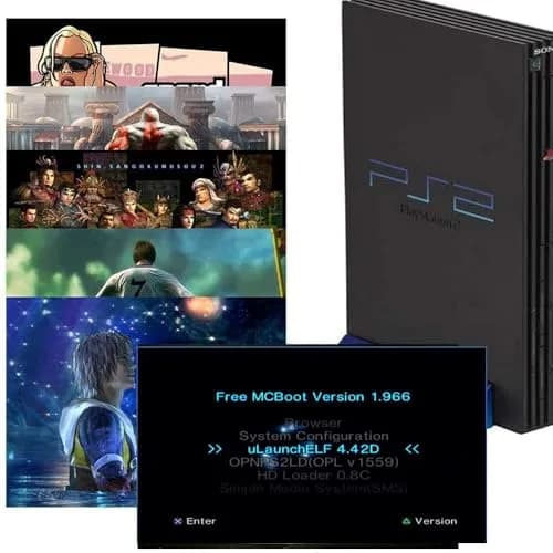 Mviioe Free McBoot FMCB Memory Card 64MB for PlayStation 2 | Plug-and-Play PS2 Game Storage thumbnail 5