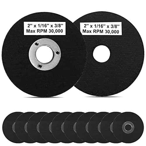 SI FANG 2 Inch Die Grinder Cut Off Wheels 10Pcs Mini Metal Cutting Disc | 50mm (2") Diameter, 1.5mm (1/16") Thickness, 10mm (3/8") Arbor thumbnail 1
