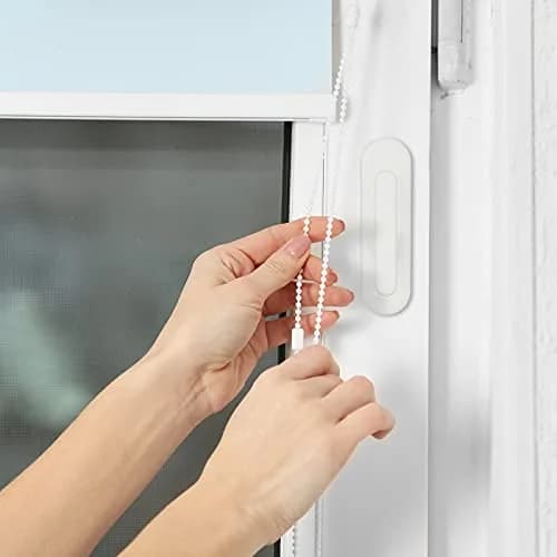 Blulu Safety Cord Hooks for Blinds 4-Pack | Adhesive Wall Mount Wrap Cleats for Window Cord Management thumbnail 5