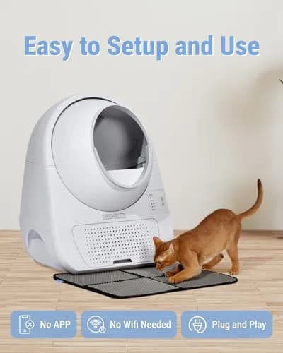 CATLINK Self Cleaning Cat Litter Box with Mat | Smart, Quiet & Odor-Free (70-120 chars) thumbnail 5