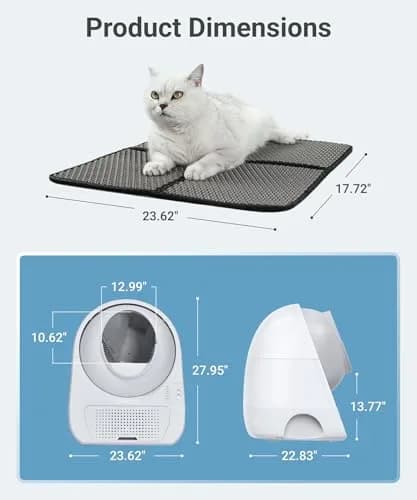 CATLINK Self Cleaning Cat Litter Box with Mat | Smart, Quiet & Odor-Free (70-120 chars) thumbnail 8