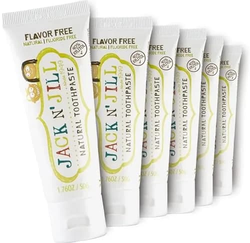 JACK N' JILL Kids Toothpaste, Fluoride Free, Flavor Free | Gentle, Natural Oral Care for Babies & Toddlers thumbnail 1