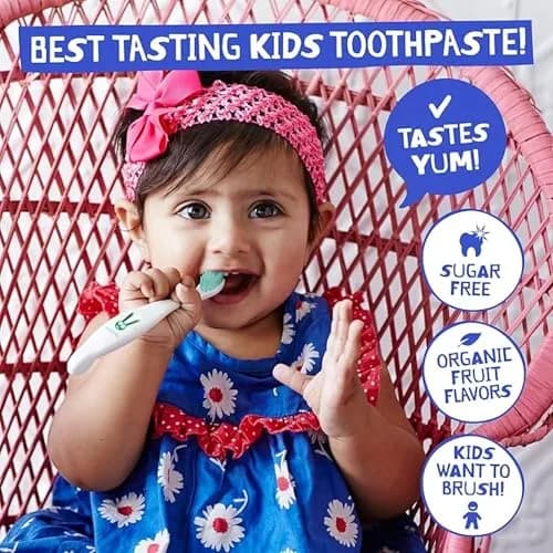 JACK N' JILL Kids Toothpaste, Fluoride Free, Flavor Free | Gentle, Natural Oral Care for Babies & Toddlers thumbnail 4