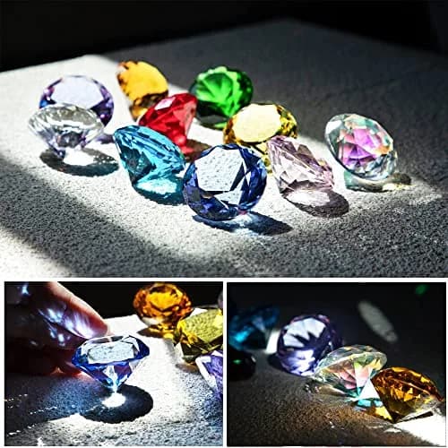 HDCRYSTALGIFTS Crystal Diamond Jewels Paperweight 40mm (1.5in) | Pack of 10 thumbnail 4