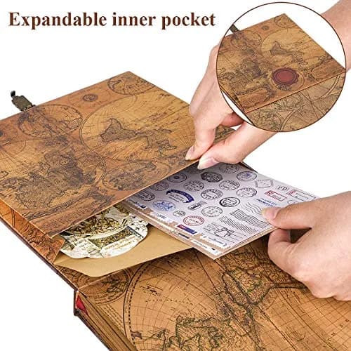 FEIYU BUY Our Adventure Book Scrapbook for Couples | Vintage Travel Diary & Keepsake (70-120 chars) thumbnail 5