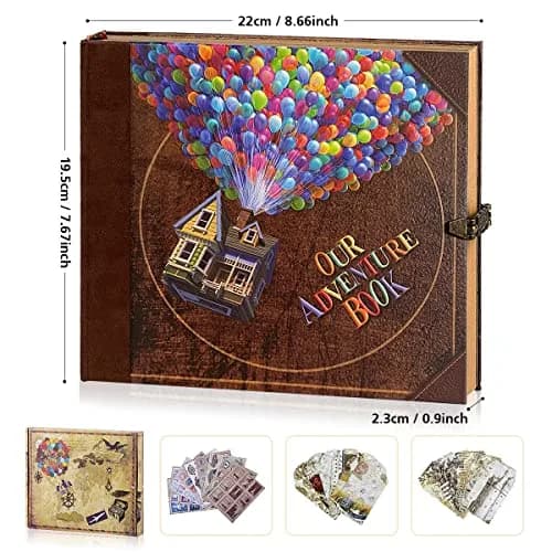 FEIYU BUY Our Adventure Book Scrapbook for Couples | Vintage Travel Diary & Keepsake (70-120 chars) thumbnail 2