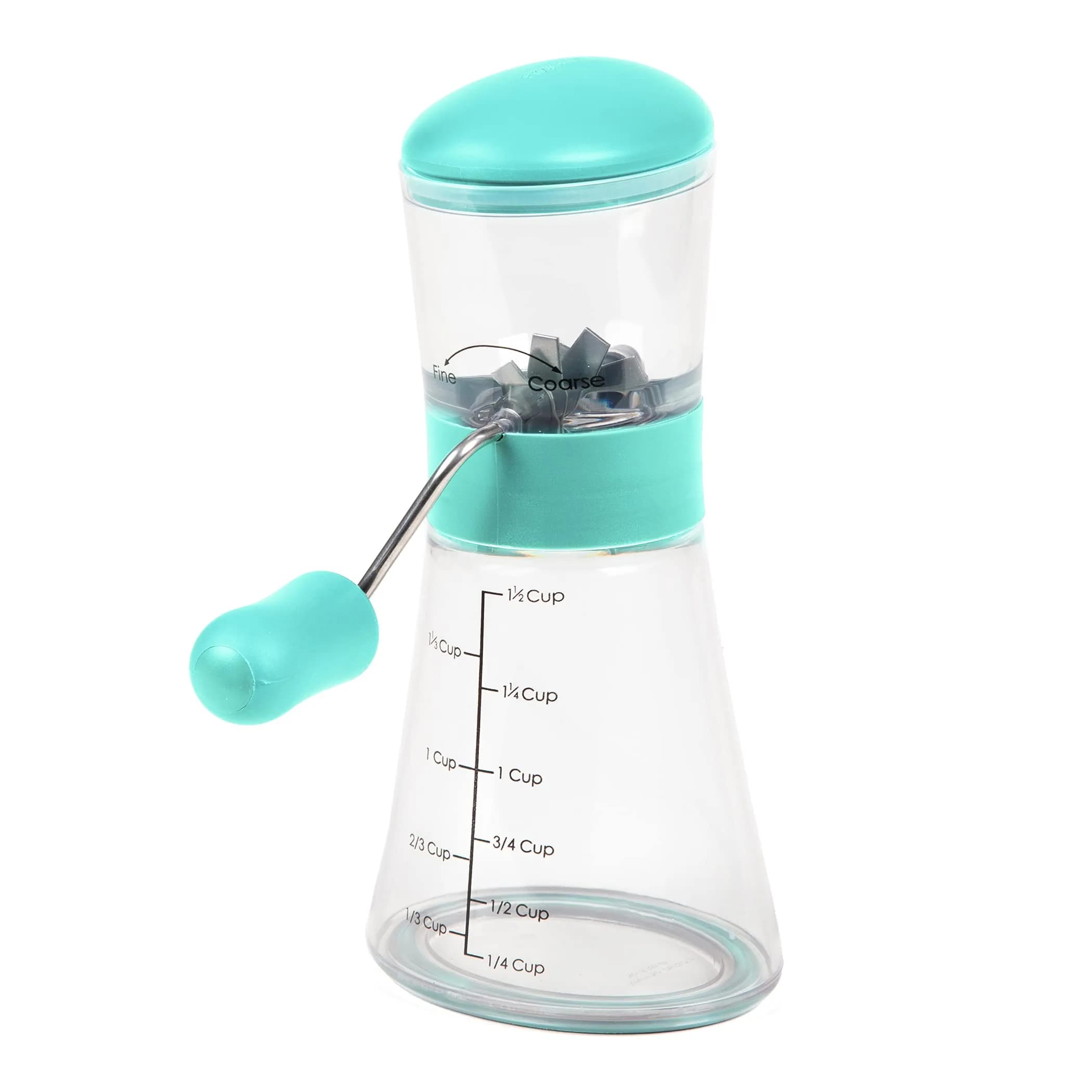Prepworks by Progressive Nut Chopper with Non-Skid Base, Turquoise (15.2cm W x 21.3cm H x 7.9cm L) - main product image