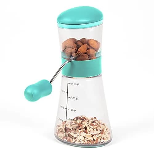 Prepworks by Progressive Nut Chopper with Non-Skid Base, Turquoise (15.2cm W x 21.3cm H x 7.9cm L) thumbnail 3