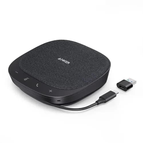 Anker PowerConf S330 USB Speakerphone for Home Office | Full Duplex, 360° Voice, Plug & Play thumbnail 1