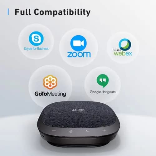 Anker PowerConf S330 USB Speakerphone for Home Office | Full Duplex, 360° Voice, Plug & Play thumbnail 6