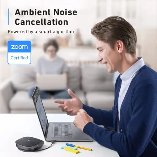 Anker PowerConf S330 USB Speakerphone for Home Office | Full Duplex, 360° Voice, Plug & Play thumbnail 2