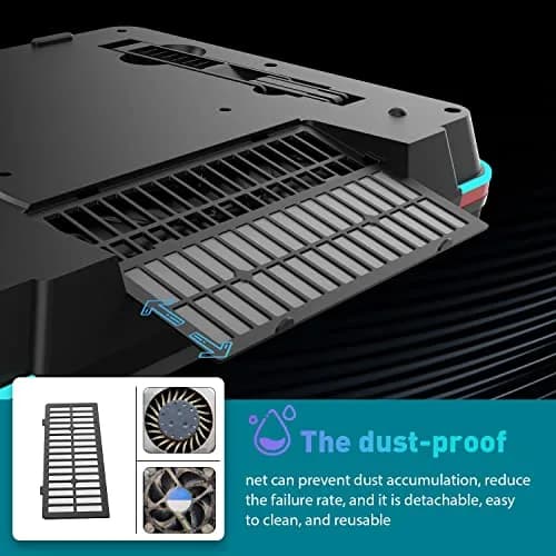 IETS GT500 RGB Laptop Cooling Pad | 5000 RPM Turbo-Fan, Variable Speed, Seal Foam, Dust Filter | 1.14 kg thumbnail 6