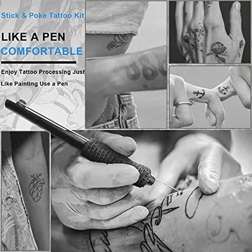 Moricher Hand Poke a Stick Tattoo Kit with ink | DIY Tattoo Supplies for Beginners in India thumbnail 4