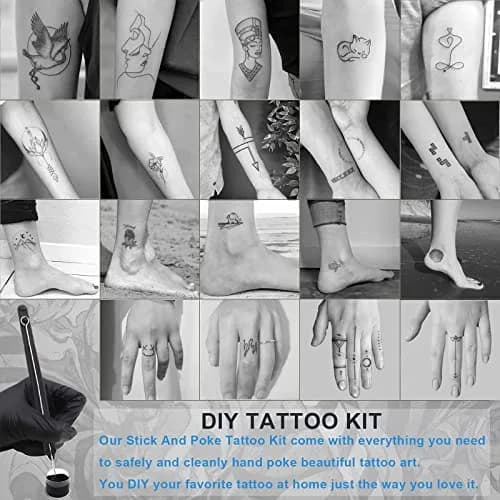 Moricher Hand Poke a Stick Tattoo Kit with ink | DIY Tattoo Supplies for Beginners in India thumbnail 5