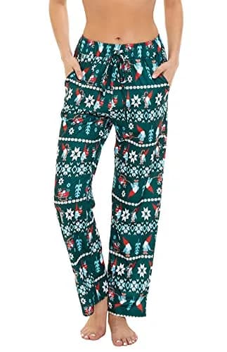BATHRINS Womens Comfy Lounge Pants Wide Leg Drawstring Cotton Blend | Soft, Breathable & All-Season (70-120 chars) thumbnail 1