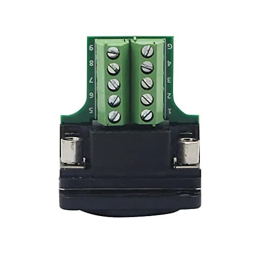 QIANRENON DB9 Panel Mount Terminal RS232 Serial to Female Adapter Connector Breakout Board, Black | Easy Install, No Soldering thumbnail 3