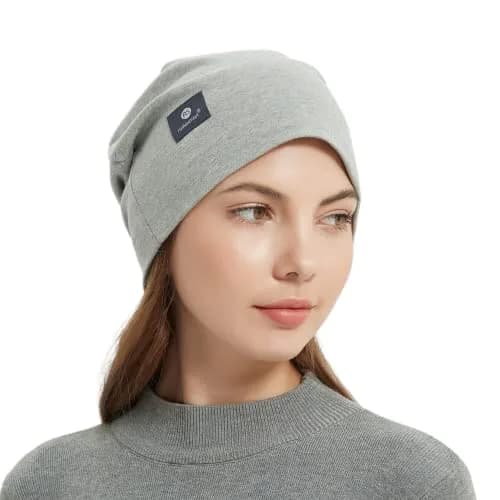 Radia Smart EMF Protection Slouch Beanie Grey | 5G Blocking RF Shielding Hat thumbnail 1