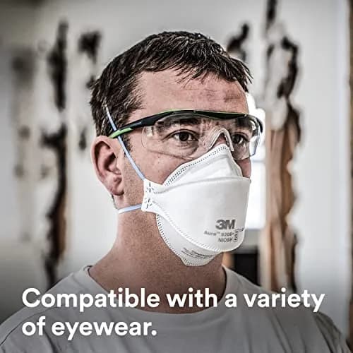 3M Aura Particulate Disposable Respirator 9205+ N95 (20-Pack, White) | NIOSH Approved for 95% Filtration thumbnail 6