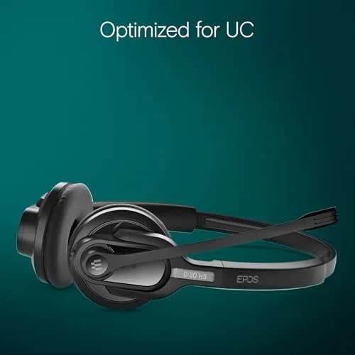 EPOS Impact D 30 USB ML Wireless DECT Dual Ear Headset Black | Clear Calls & Long Range thumbnail 4