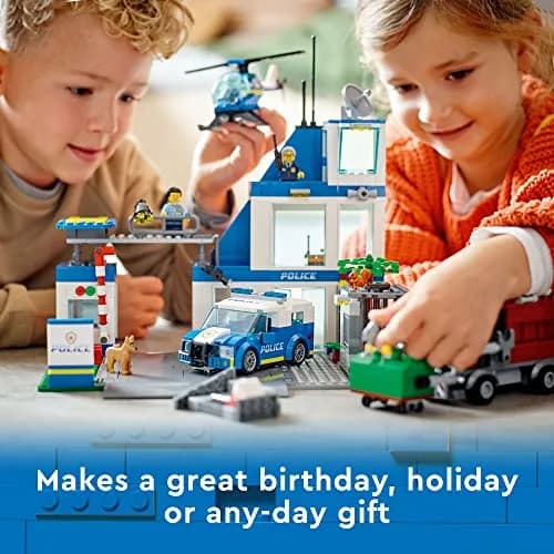 LEGO City Police Station with Van, Garbage Truck & Helicopter Toy 60316 | 668 pcs, Gifts for 6+ Kids thumbnail 6