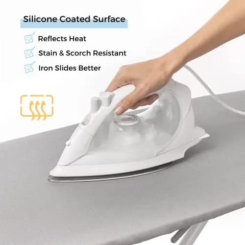 SAVUK Ironing Board Cover and Pad 18"x53" | Heat Reflective, Thick Padding, Non Stick thumbnail 4