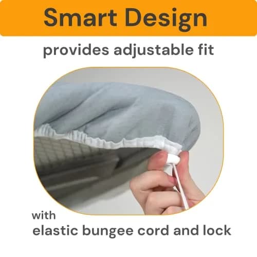 SAVUK Ironing Board Cover and Pad 18"x53" | Heat Reflective, Thick Padding, Non Stick thumbnail 5