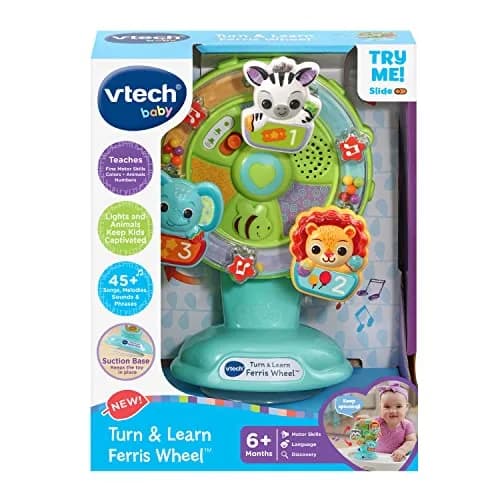 VTech Turn and Learn Ferris Wheel Musical Toy | 16.5cm (6.5") x 19cm (7.5") x 8.1cm (3.2") thumbnail 6