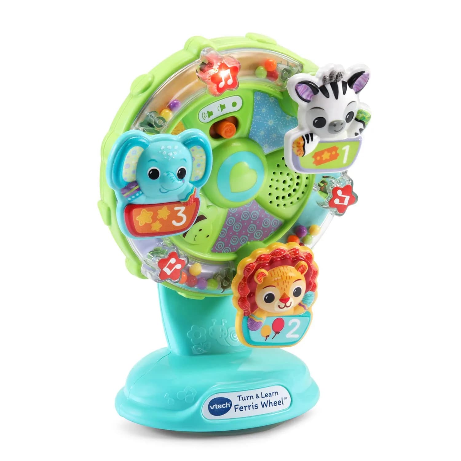 VTech Turn and Learn Ferris Wheel Musical Toy | 16.5cm (6.5") x 19cm (7.5") x 8.1cm (3.2") - view 2