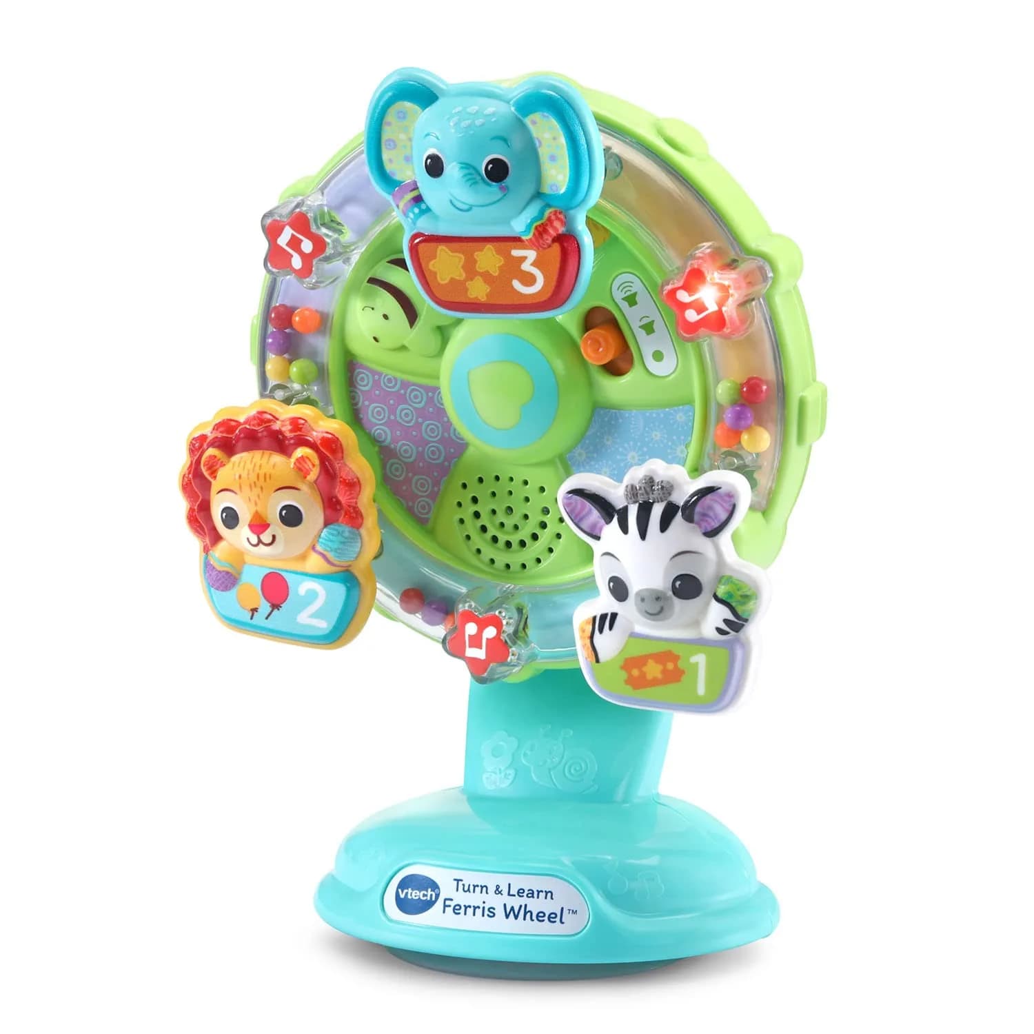 VTech Turn and Learn Ferris Wheel Musical Toy | 16.5cm (6.5") x 19cm (7.5") x 8.1cm (3.2") - view 3