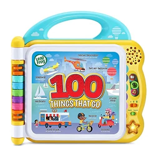 LeapFrog 100 Things That Go Interactive Book | Bilingual English Spanish Learning Toy thumbnail 1
