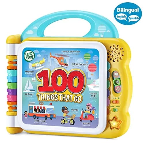 LeapFrog 100 Things That Go Interactive Book | Bilingual English Spanish Learning Toy thumbnail 2