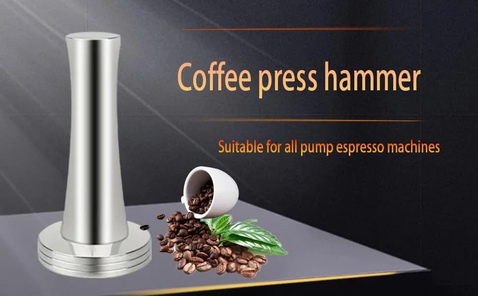 Boicafe 39mm Coffee Tamper with Mat & Brush - 304 Stainless Steel Base, Heavy Duty Espresso Presser (Silver) thumbnail 7