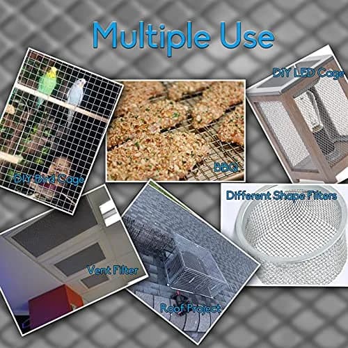 Valchoose Welded SS Wire Mesh 304, 2 Pack 12" x 24" (310mm x 620mm) | 4 Mesh, 6.0mm Aperture, 0.75mm Wire Diameter thumbnail 3
