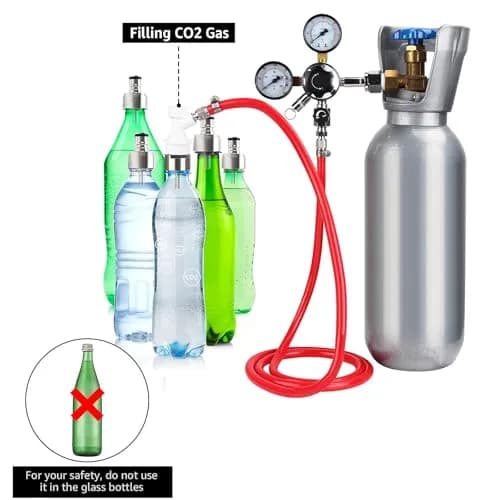 Hgkeke 5.5ft CO2 Gas Line Tubing Kit with Carbonation Cap & Ball Lock Disconnect | Stainless Steel & Red PVC (Pack of 1) thumbnail 5