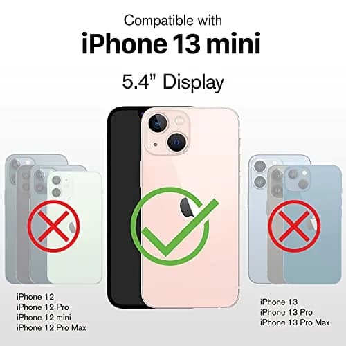 VENA vCommute Wallet Case for iPhone 13 Mini, Black | Military Drop Protection & Magnetic Stand thumbnail 2