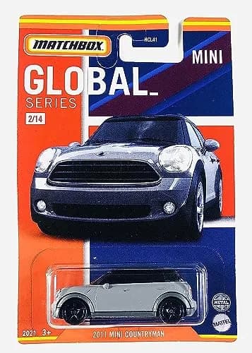 Hot Wheels Matchbox Mini Countryman Gray | Global Series 2/14 | 2-3 inches thumbnail 1