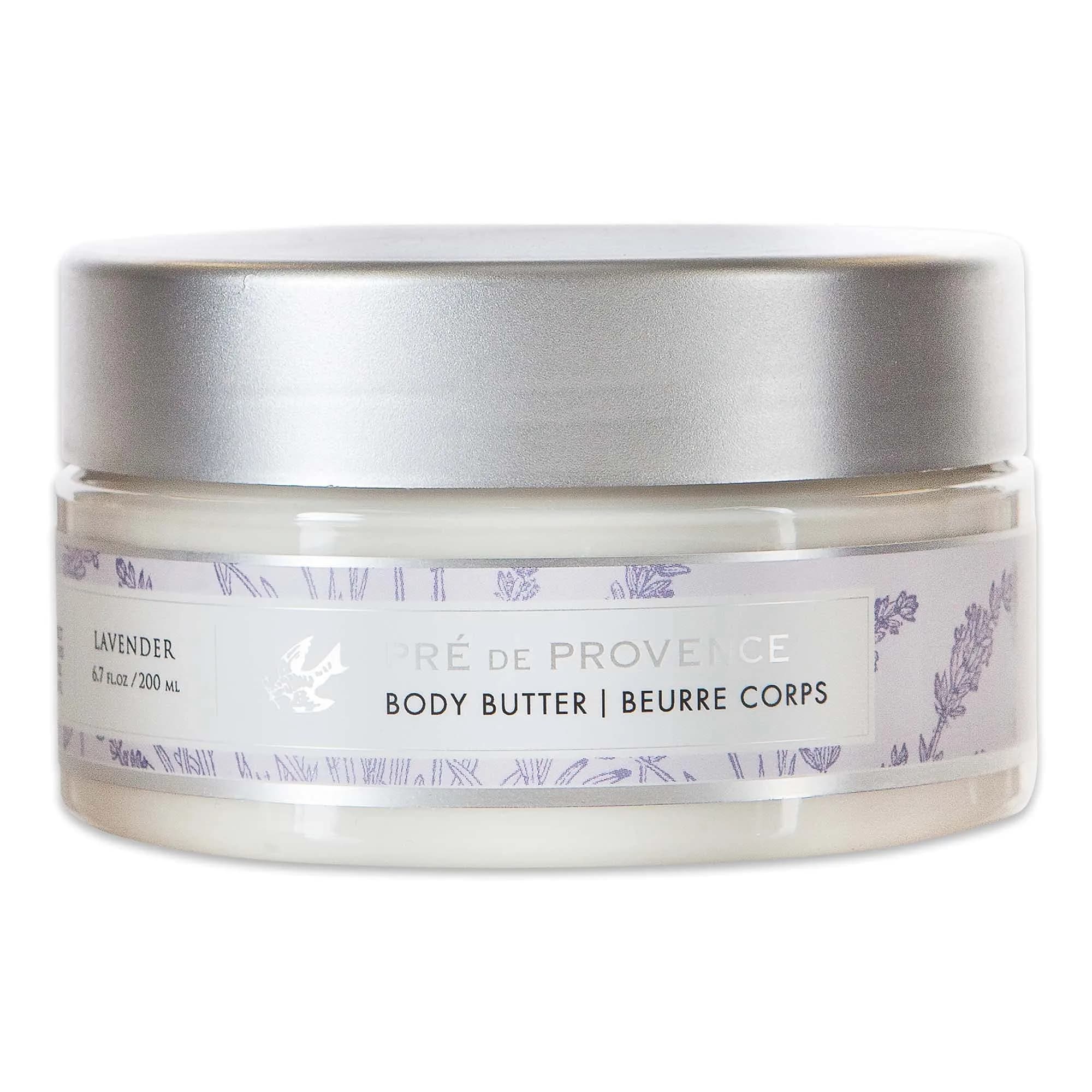Pre de Provence Shea Butter Body Butter 200ml (6.7 Fl Oz) | Soothing & Hydrating Emollient Cream for Women — Lavender