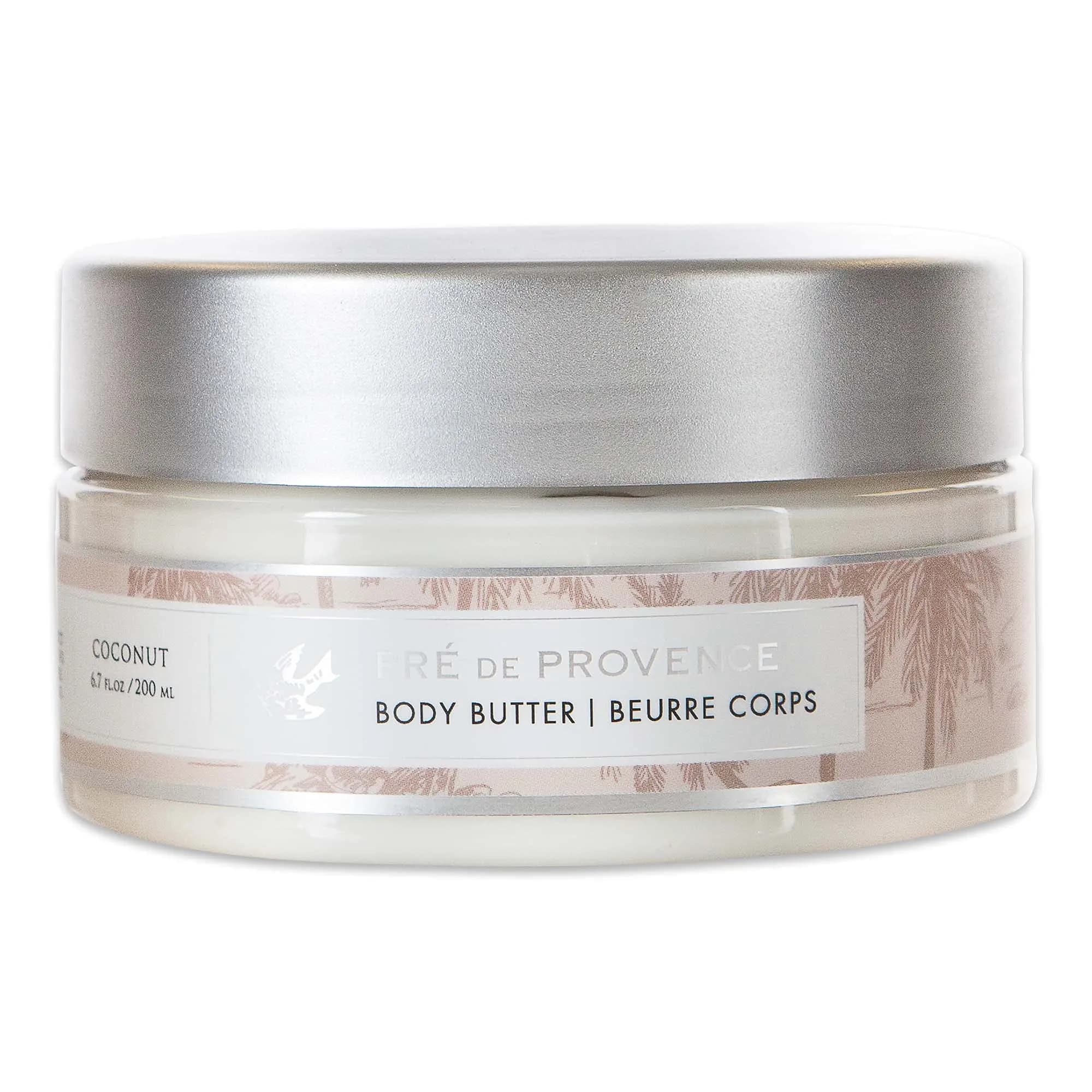 Pre de Provence Shea Butter Body Butter Sea Salt 195.6 ml (6.7 Fl Oz) | French Artisanal Skincare — Coconut