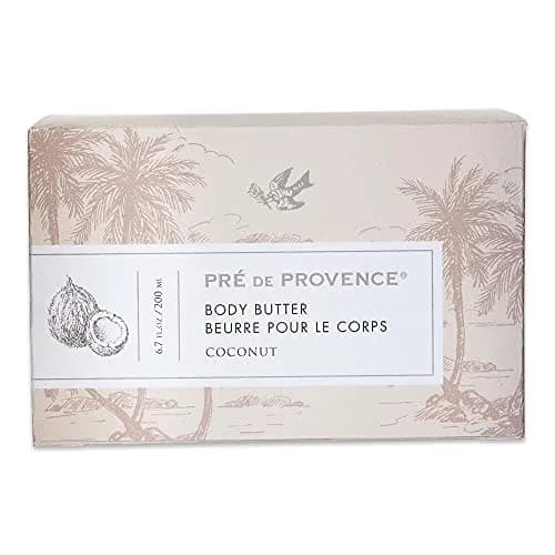 Pre de Provence Shea Butter Body Butter Coconut 200ml (6.7 Fl Oz) | Hydrating Emollient Cream for Women thumbnail 2