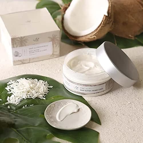 Pre de Provence Shea Butter Body Butter Coconut 200ml (6.7 Fl Oz) | Hydrating Emollient Cream for Women thumbnail 3