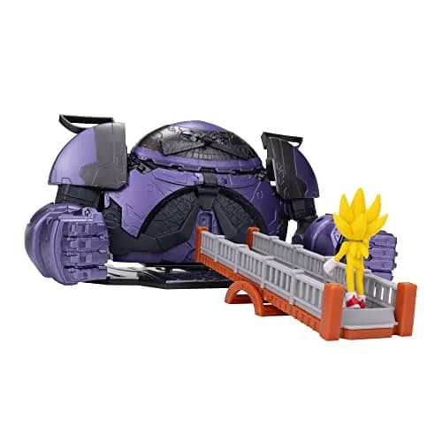 Sonic The Hedgehog 2 Movie Giant Eggman Robot Playset | 2.5" Action Figure Battle Set for Kids thumbnail 9