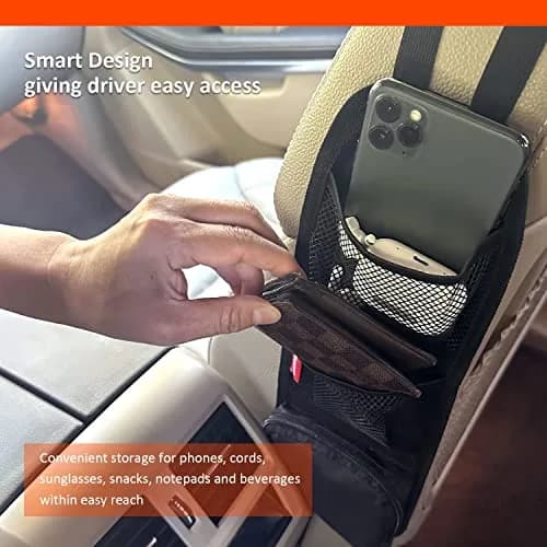 Luckybay Car Seat Side Organizer 16.5" × 5.5" | Universal Fit for Cars & SUVs, Waterproof, Durable thumbnail 7