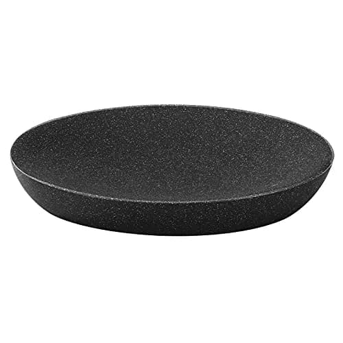 Luxspire Oval Soap Dish Resin Drainage Holder Gravel Black | Stylish & Durable Bathroom Accessory thumbnail 1