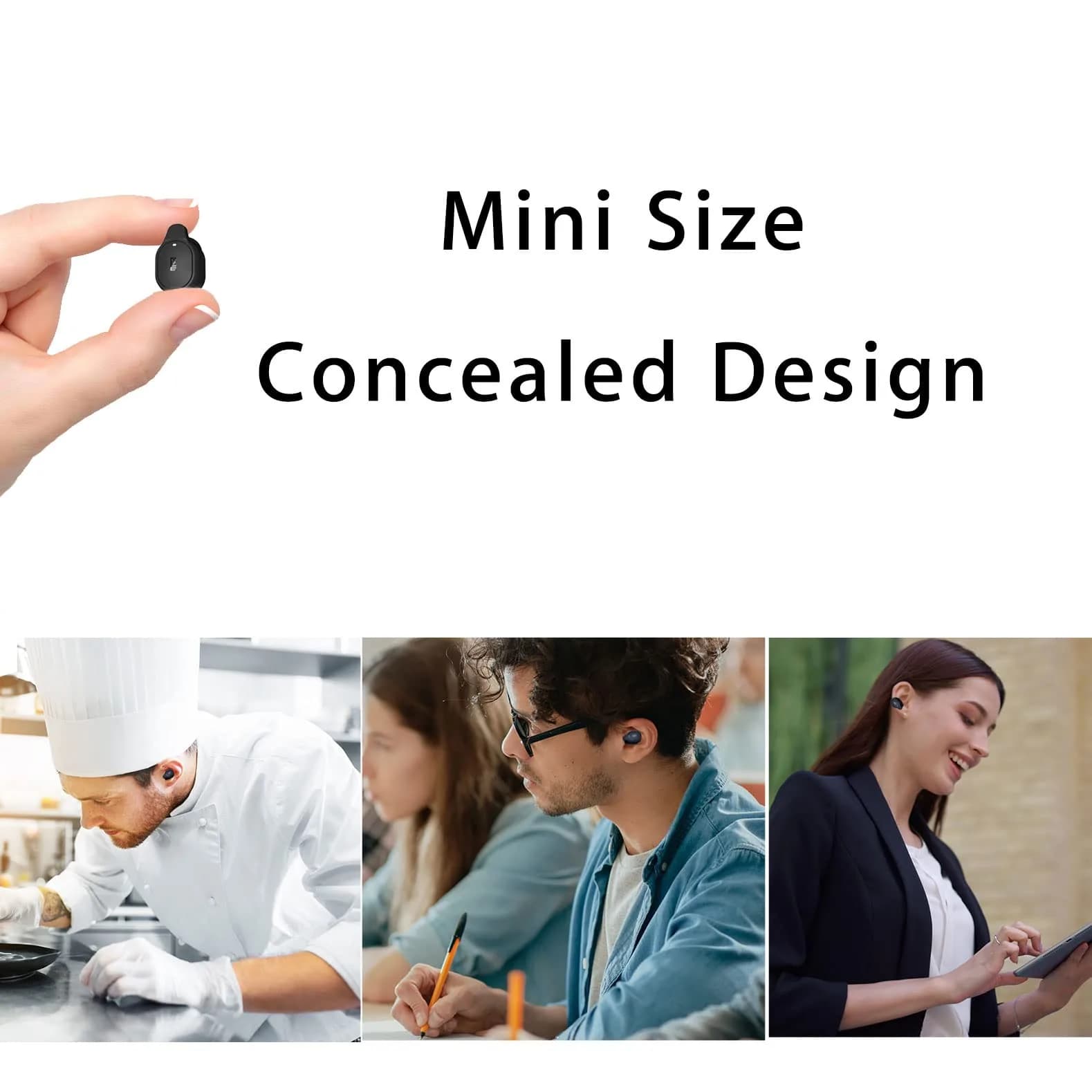 P&LLL Bluetooth Mini Earbud Wireless Invisible Pro Headset with Charging Case | 8 Hrs Playtime, Noise Cancelling - view 5