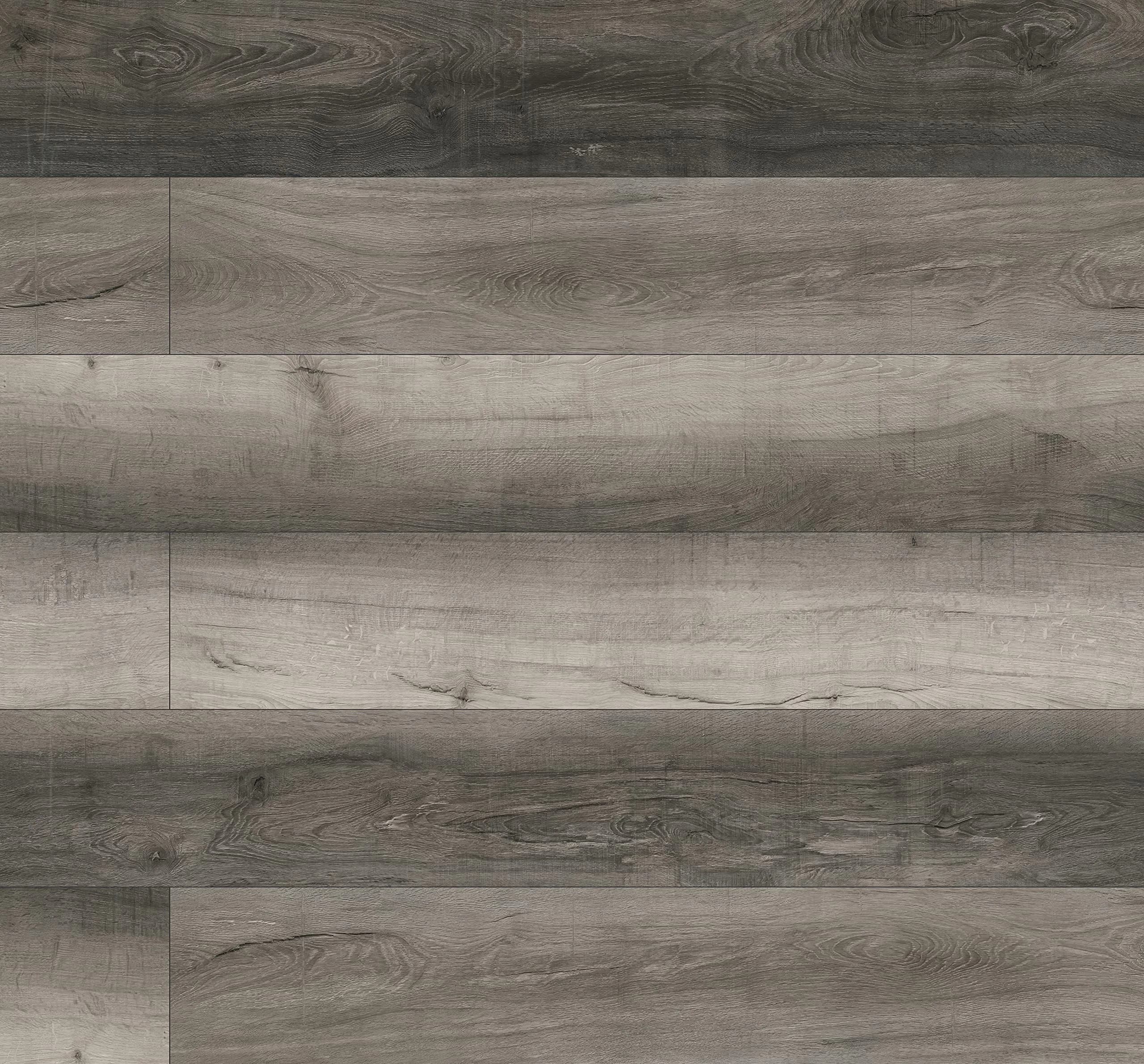 MSI Luxury Vinyl Flooring | Glendale Plaza Dark Gray | 7" x 48" | Waterproof, Scratch & Stain Resistant