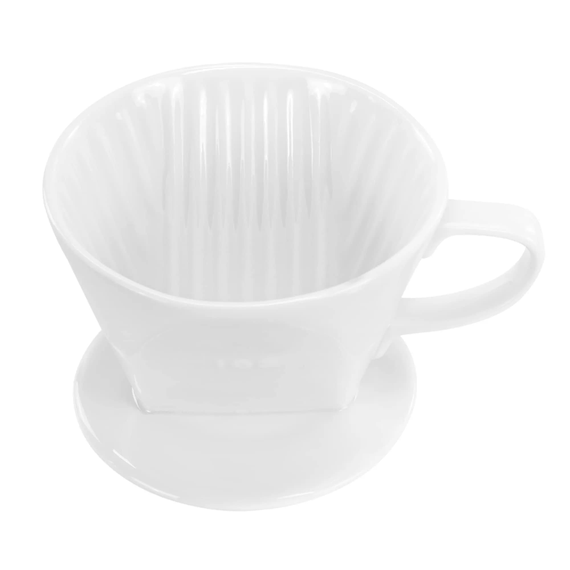 LHUKSGF Pour Over Ceramic Coffee Dripper 300ml | Handcrafted Ceramic Coffee Maker for Fresh Brew