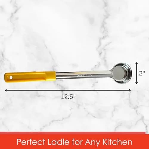 Habanerofire 1 oz (29.5 ml) Solid Stainless Steel Portion Control Ladle Spoodle - Pack of 2 | Precise Serving for Weight Loss & Catering thumbnail 3
