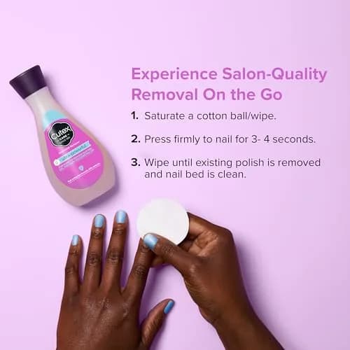 Cutex Ultra Powerful Nail Polish Remover 300ml (10.1 Fl Oz) | Removes Gel, Glitter & Dark Polish thumbnail 4